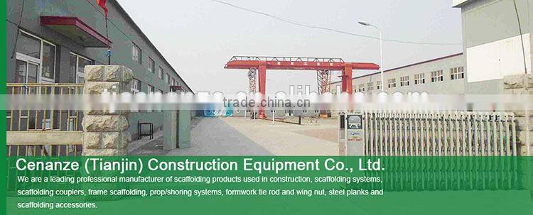 Standard and ledger ringlock system scaffolding