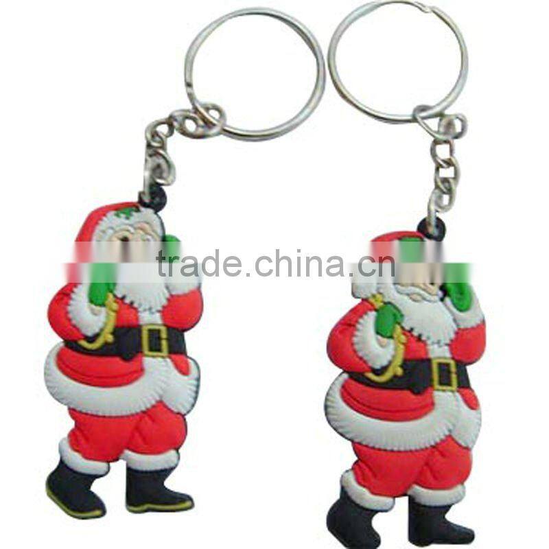 promotional multi-colour rubber 3D key chain