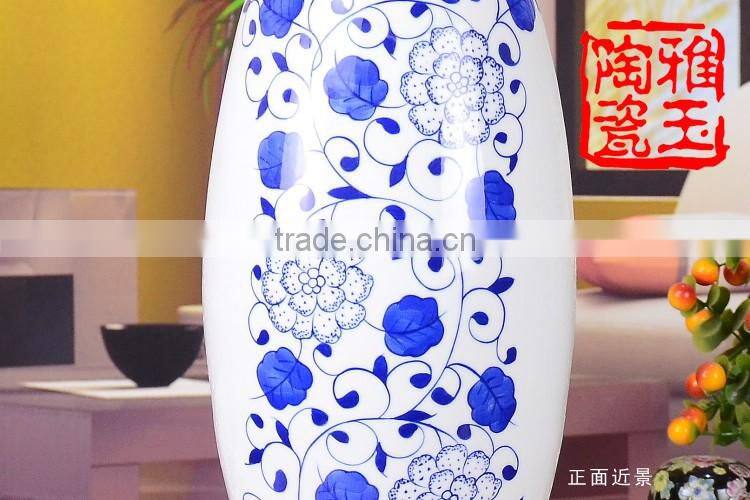 ceramic handpainted antique wooden table lamp for hotel