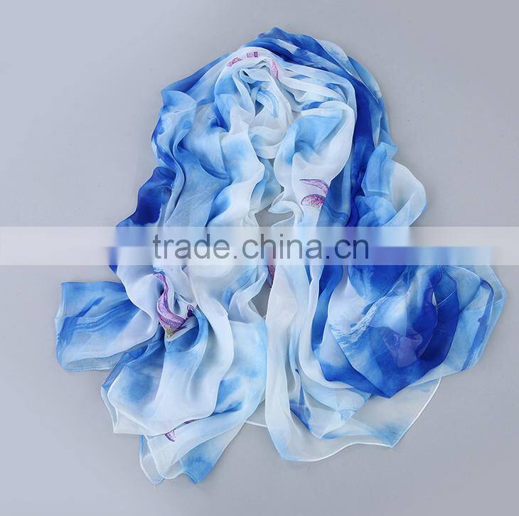 Fashion Women Lady Chiffon Soft Scarves Long Wraps Shawl Beach Scarf New Style
