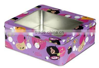 2016 customized printing gift package tin box use Custom Printed Square candy Tin Box