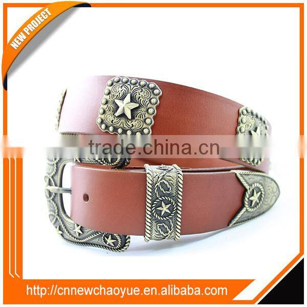 2016 Hot Sale Fashion 38mm Black/Brown men genuine leather belt