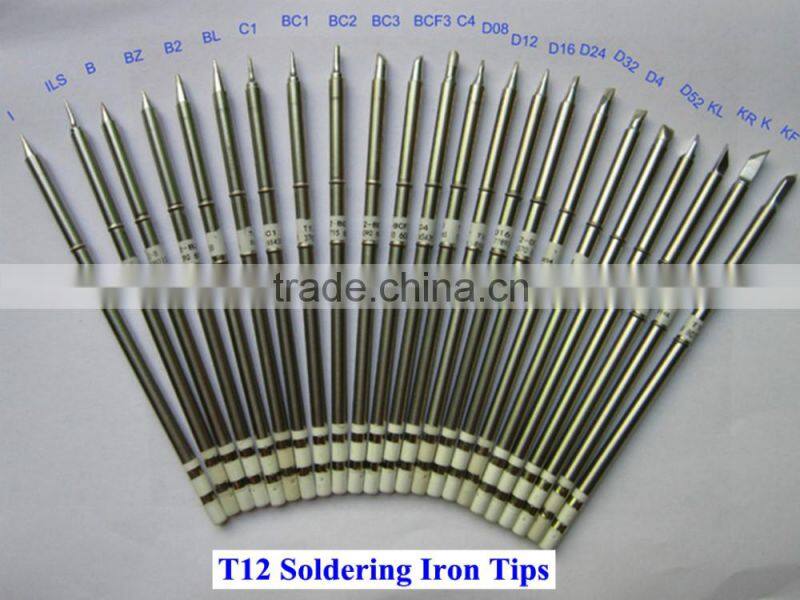 Lead Free Hakko T12 Soldering Iron Bits Solder Tips for FX-951 FX-952 Soldering Station