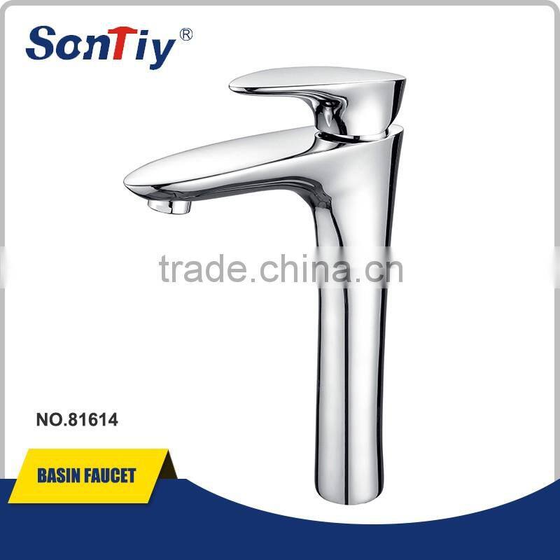 Single Hole Sink Brass Bathroom Cold & Hot Faucet