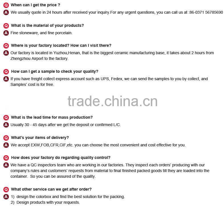 Hot Selling Red Strip Ceramic Handpainted Round Plate