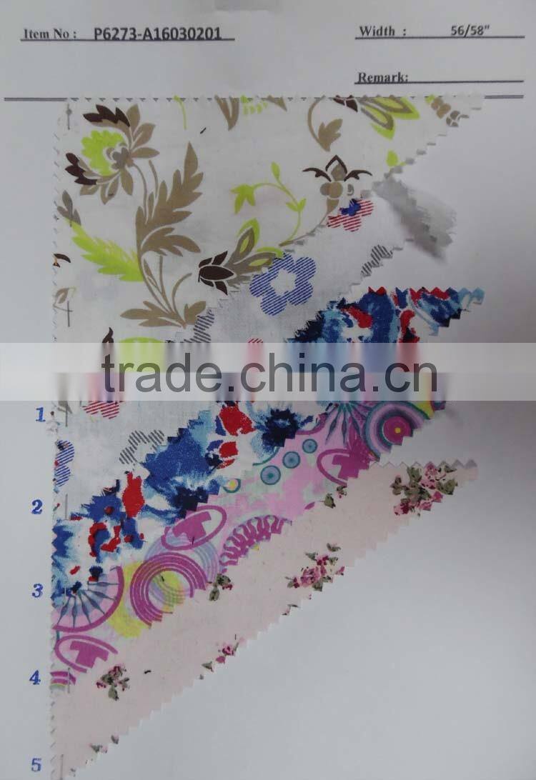 women cotton printed shirting fabrics stocklot P634-A16030215