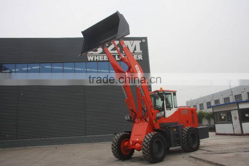 CE Approved High Dumping Height 2Tons Wheel Loader