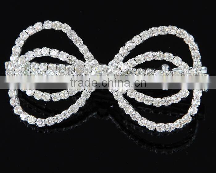 New Style Fashion Silver Shining Rhinestone Hairpin Wholesale J07004Y