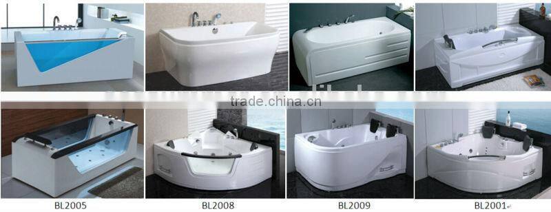 Top sale Seasummer Acrylic overflow bathtub manufacturer with mix valve shower