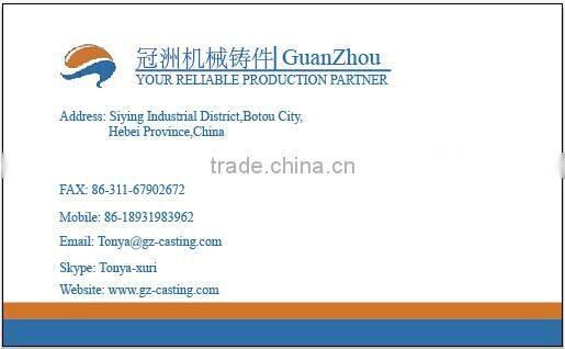 cast iron casting OEM with supplied drawings or sample by China iron casting die casting supplier