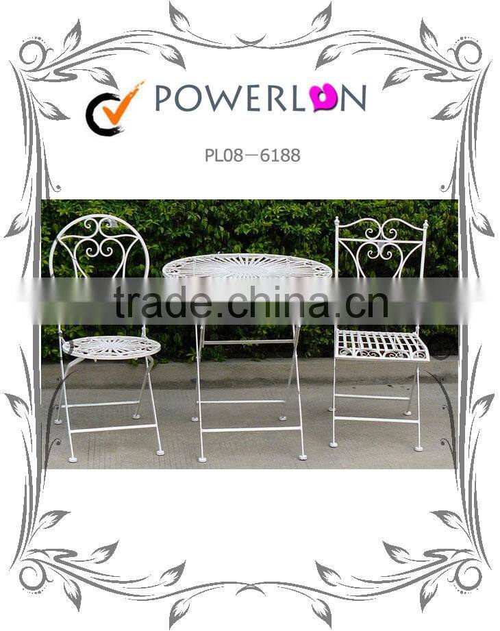 Popular folding antique metal frame table
