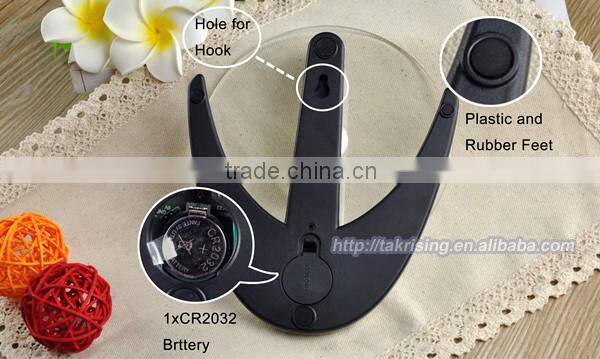 Round Clear Glass Platform Digital Handy Scale