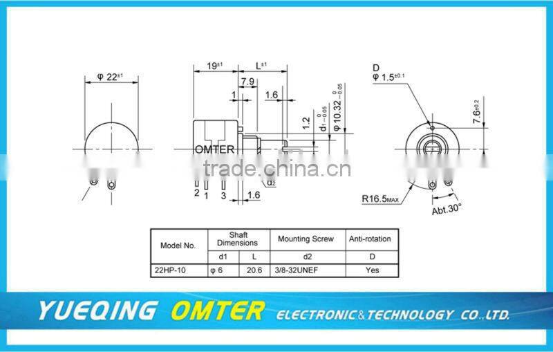 22HP-10 sakae potentiometer