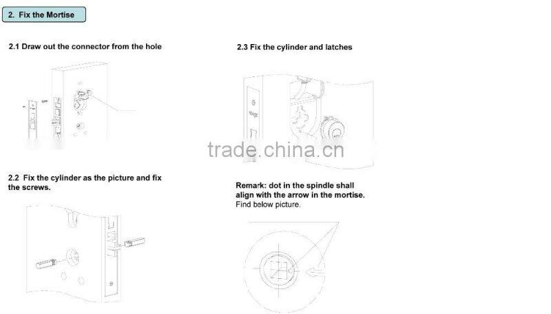 High quality smart keyless hotel lock