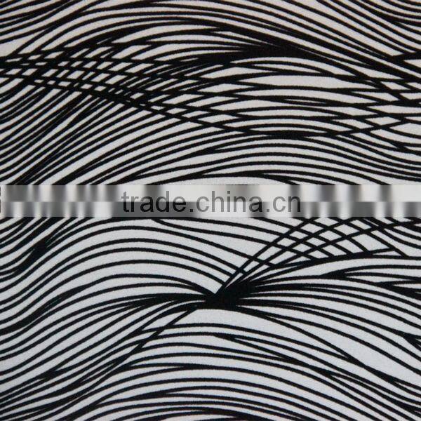 PU flock synthetic fabric for shoes and handbag leather usage