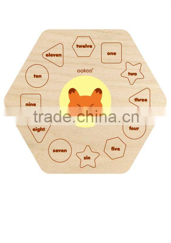 3d clock puzzle model,wooden animal new product ideas 2014 py0028