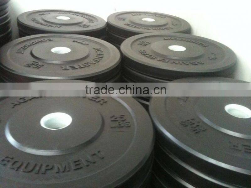 Bumper plates crossfit training,rubber bumper plate