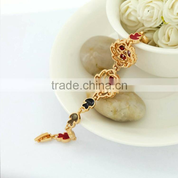 Girls Multiple choice Hand Chain with Magnet Copper Colorful Bracelet