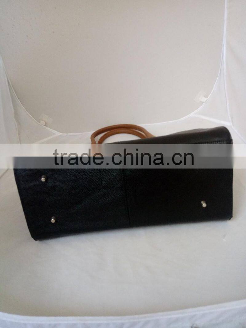 2016 designer leather bag new look cow hide hand bag woman portfolios