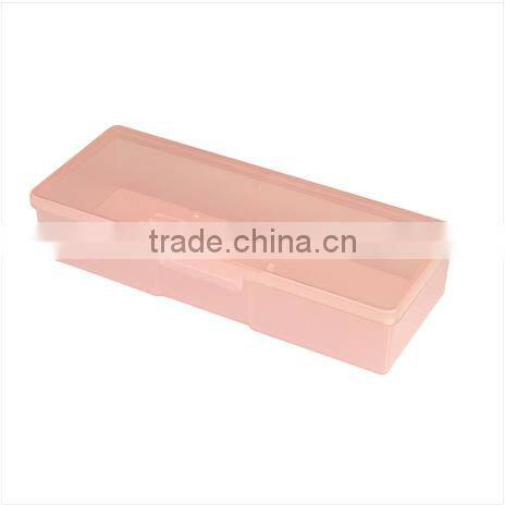 Empty plastic nail art tool box
