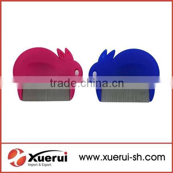 High quality pet flea lice comb with plastic handle
