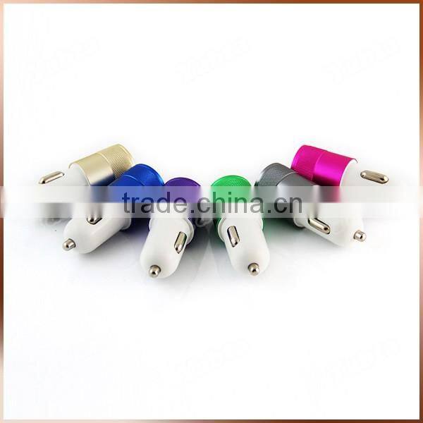 2015 Mini Car Cigarette Lighter Dual USB Car Charger Adapter, 5V 3.1A Dual USB Car Charger
