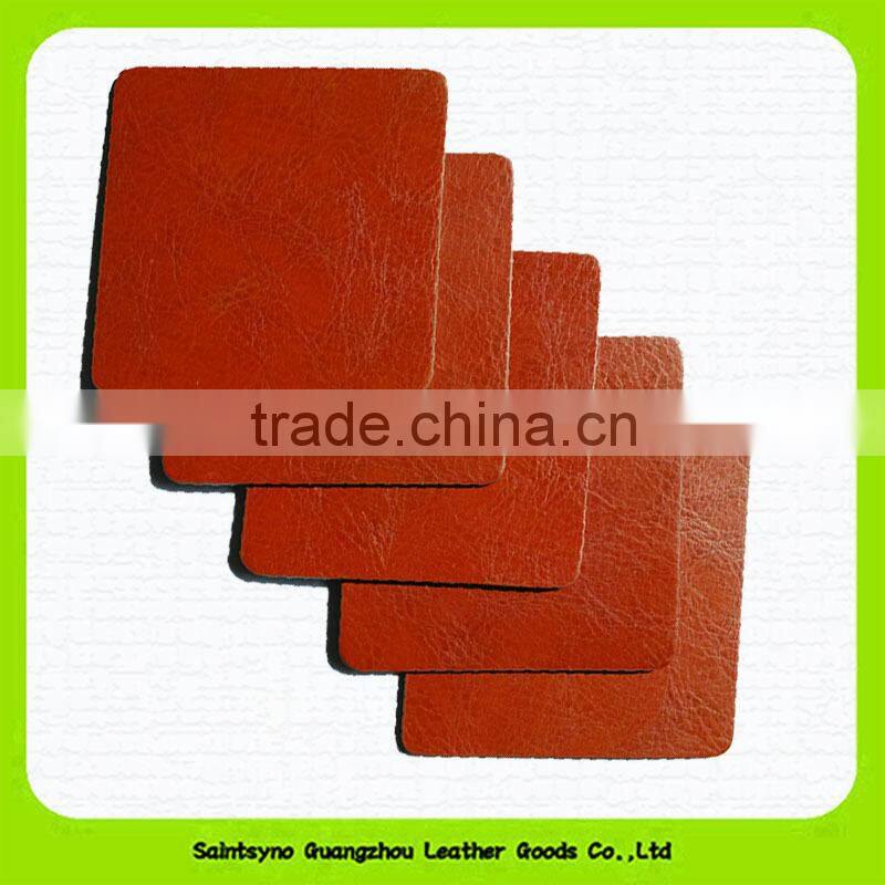 15011 Graceful and fashion leather cup coaster