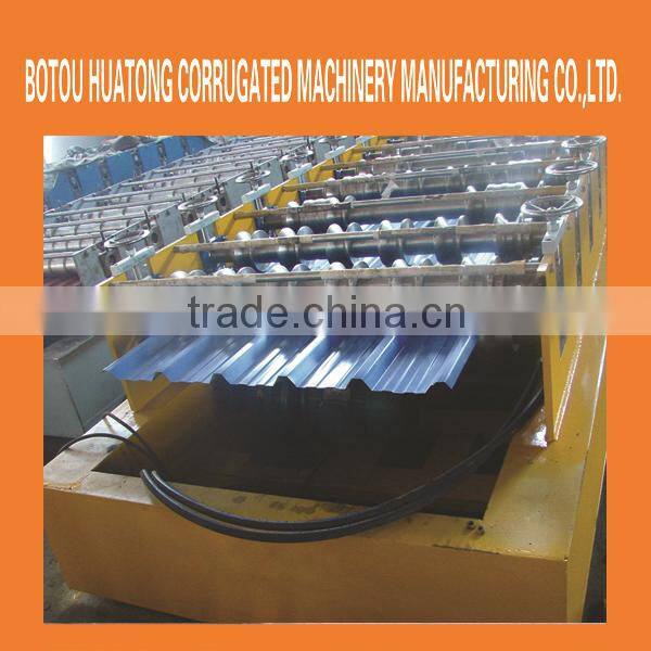 Simple metal sheet leveling and cut to length machine