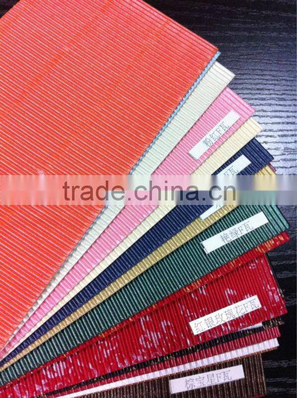 scarlet Corrugated art paper china