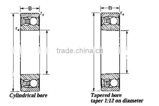 Tapered Bore Self-Aligning / Self Aligning Ball Bearing 2206E2RS1K 30*62*20