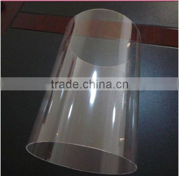 Transparent plastic cylinder tube