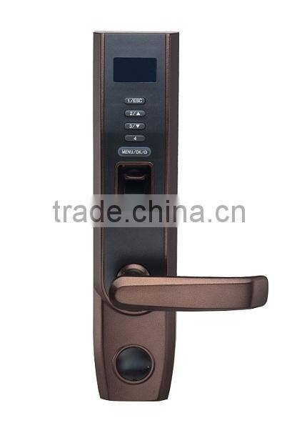Zinc Alloy OLED display fingerprint reader access control biometric fingerprint lock with usb function