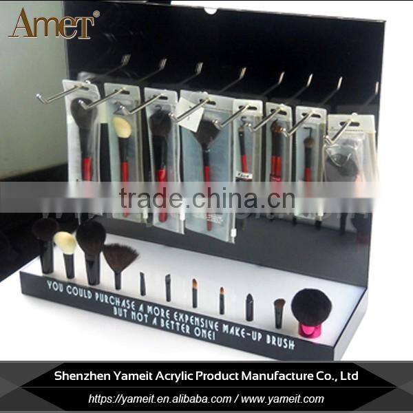 Custom shape modern glass cosmetic product display stands