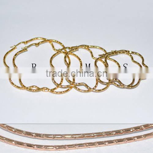 Wholesale Stainless Steel Fashion Rose Gold Earring BE20011