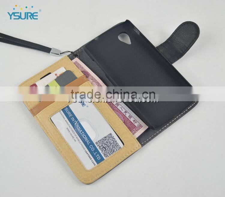 superior black leather wallet flip case for lg nexus 5