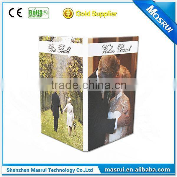 LCD 2.4inch 2.8/4.3 inch luxury wedding invitation video card