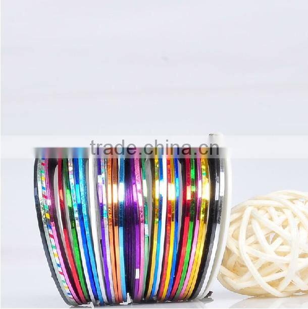 30 colors Multicolor Nails Striping Tape Line DIY Nail Art Tips Decoration Sticker