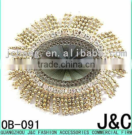 2016 round shape shoe crystal stone shoe ornament shoe buckle shoe trim