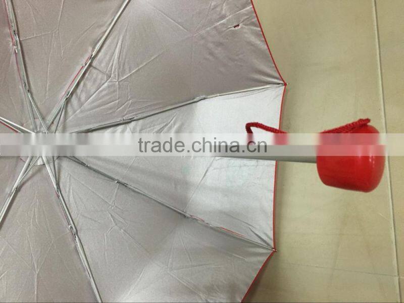 2017 red convenient simile woman light weight stainless travel Umbrella