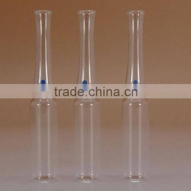 China glass manufacturer 1ml Clear Type B Glass Ampoule for pharmaceutical packaging