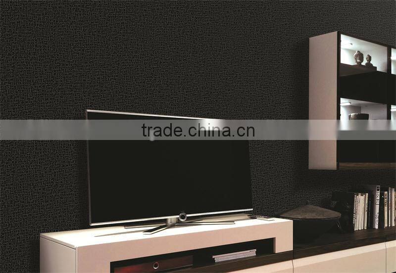 classic Design Non-woven black wallpaper for home