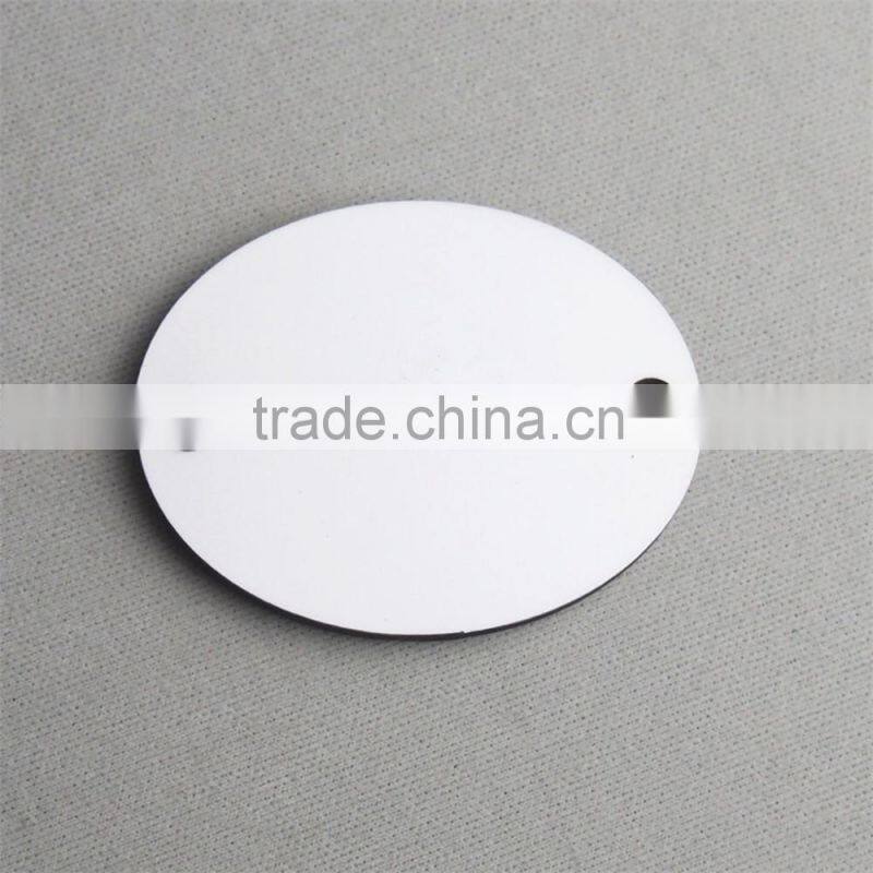 Oval Heat press MDF HB board blank for key ring