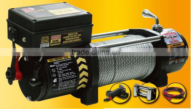 Torin 12volt 0.9HP Electric Winch 2000lbs for ATV Boats and Snow mobiles