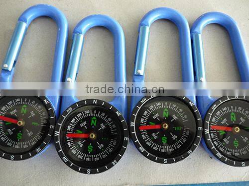 Zinc alloy climbing carabiner compass