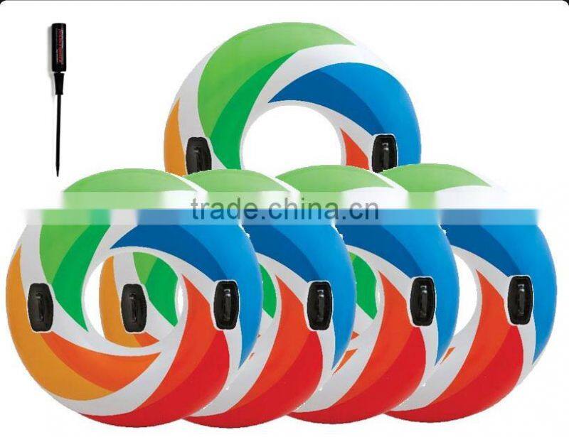 Intex Color Whirl Inflatable River Tube - 47 inch Pool, Water, Snow Tube