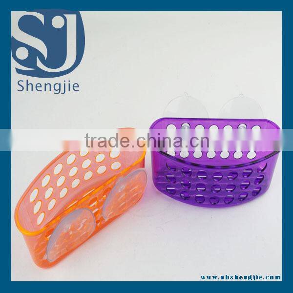 Trade Assurance wholesale mesh with handle laundry plastic bathroom basket/plastic bathroom desk storage basket