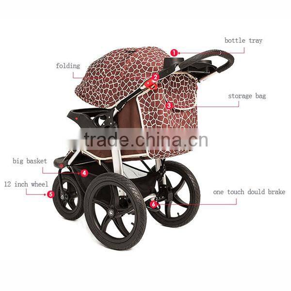 EN1888 classicjianer baby brand baby buggy strollers baby stroller with big wheels