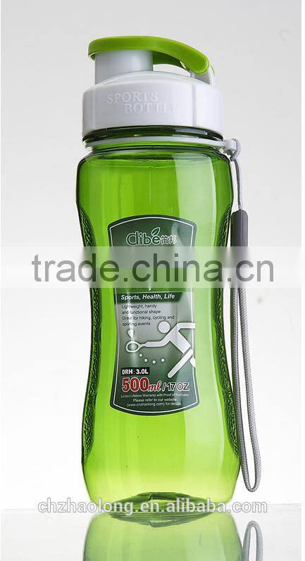 easy carry Sports Water Bottle with Flip Top Lid for for Gym, Cycling, Camping