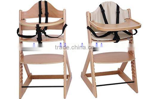 Beech wood Baby feeding high chair