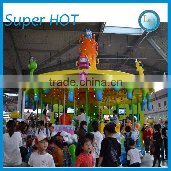 Indoor carousel ride!!! Attractive amusement theme park kids carousel ride honey tree for sale